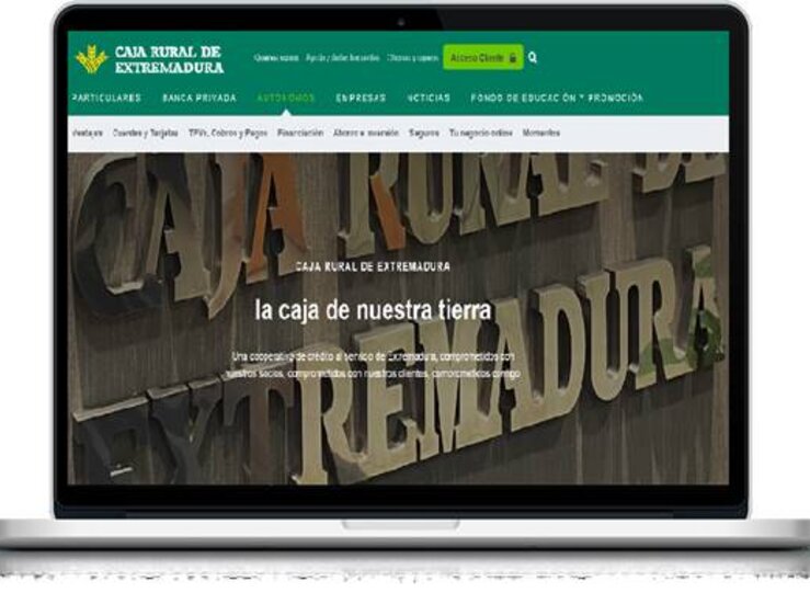 Caja Rural de Extremadura estrena nueva pgina web 