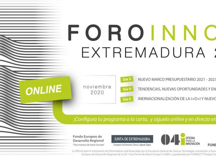 El Foro Innova Extremadura 2020 ofertar un programa virtual a la carta 