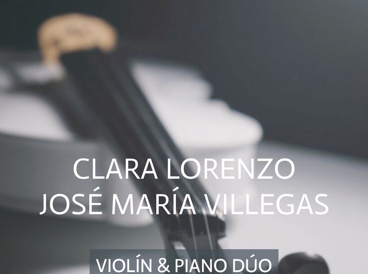 El do de violn y piano formado por Clara Lorenzo y Jos Mara Villegas acta en Mrida