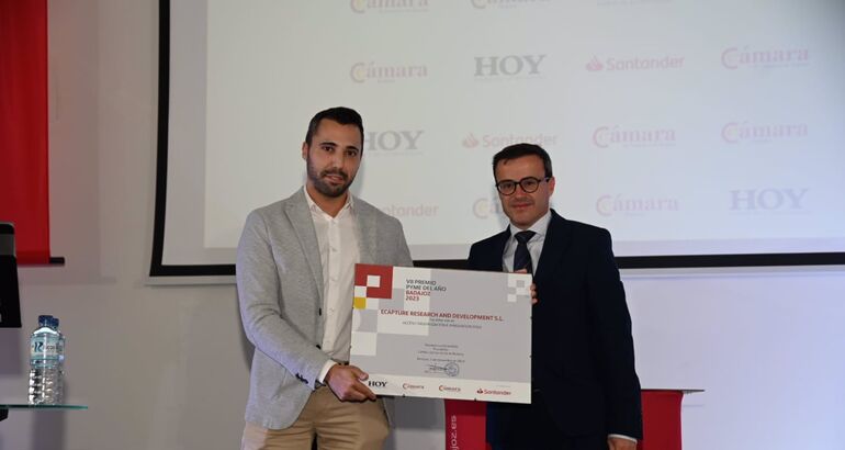 ecaptureDtech logra accesit en Premio Pyme de Año Cámara Badajoz pasa a