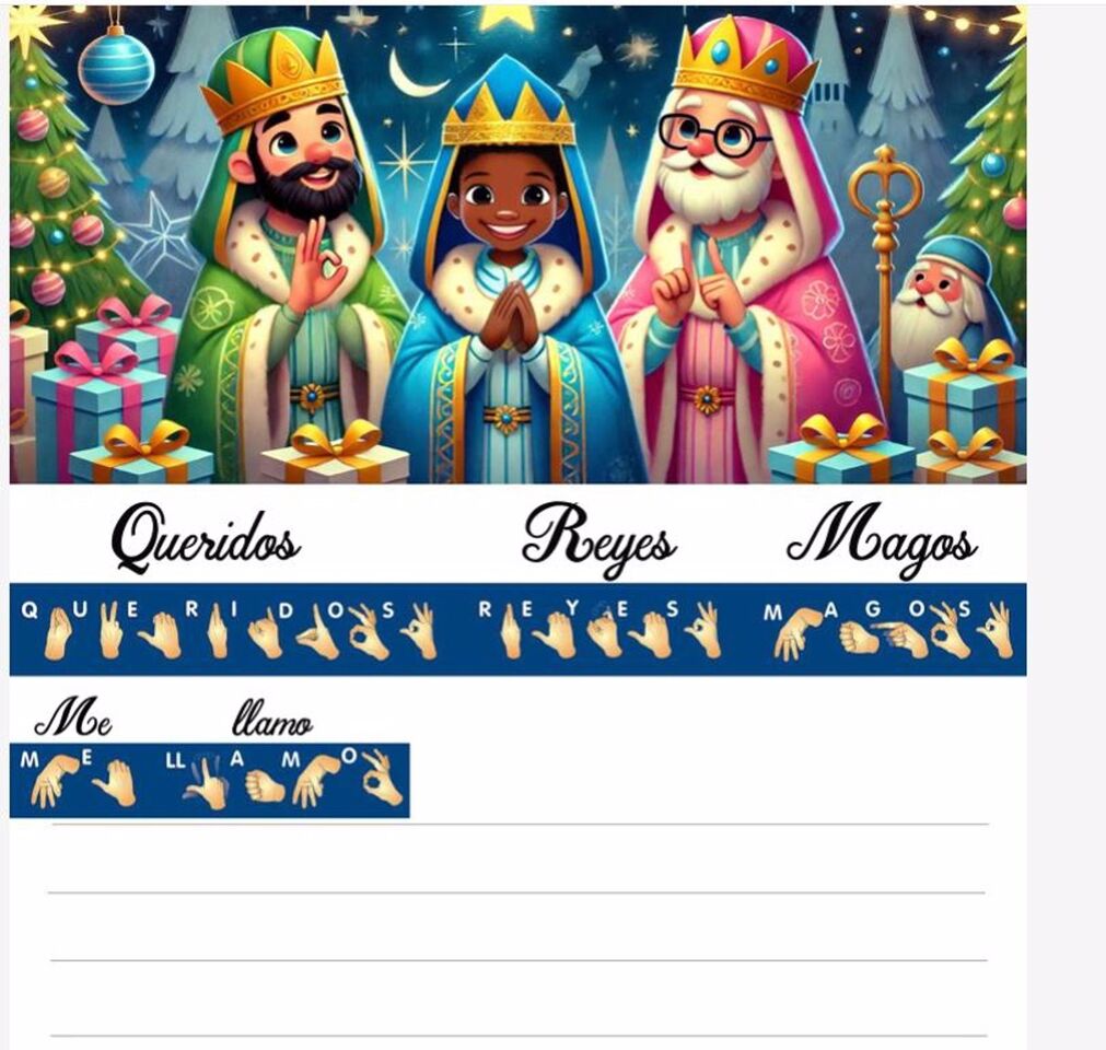 Ayuntamiento M Rida Edita Cartas A Papa Noel Y A Reyes Magos En Lengua