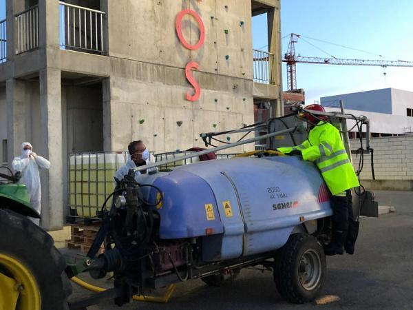 Plan Desinfección puesto en marcha por la Diputación de Badajoz