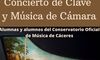 Concierto de clave del alumnado Conservatorio de Msica de Cceres en Palacio de la Isla