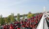 Unos 800 alumnos de 22 centros de Mrida participan en un paseo por el Da de la Bicicleta