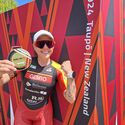 Fundacin CB apoya a Nieves Gemio en su primer mundial Ironman 703 en Nueva Zelanda