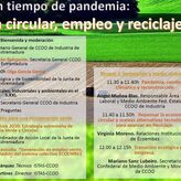 Jornadas telemticas CCOO tratan vinculacin entre economa circular empleo y reciclaje