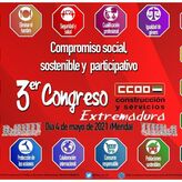 La Federacin de Construccin y Servicios de CCOO celebra en Mrida su 3 Congreso