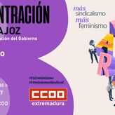 CCOO se concentrar en Badajoz el 8M para exigir que se siga avanzando en igualdad real