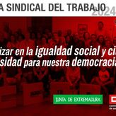 Carlos Bravo y Daniel Bernab intervienen en Escuela Sindical Trabajo de CCOO Extremadura