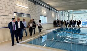 Gallardo inaugura ampliacin del centro deportivo Aquasierra de San Vicente de Alcntara