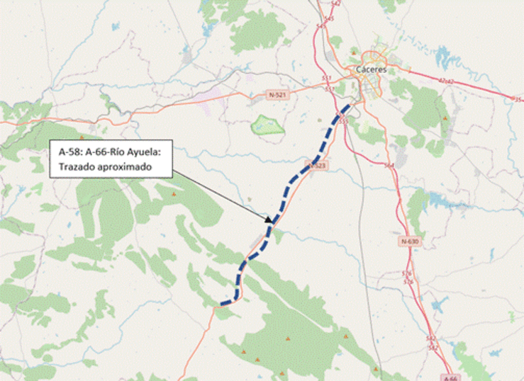 El Gobierno autoriza las obras de la A58 entre la A66 y Ro Ayuela por 86 millones