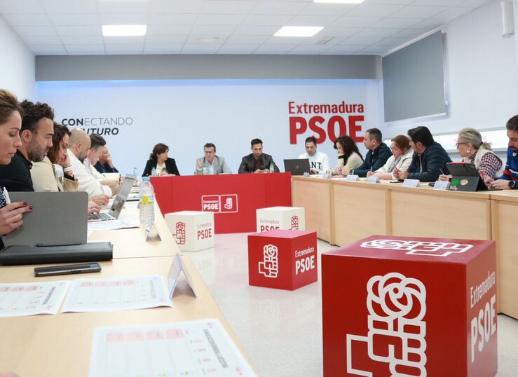 La Comisin Ejecutiva Regional del PSOE extremeo de Gallardo celebra su primera reunin