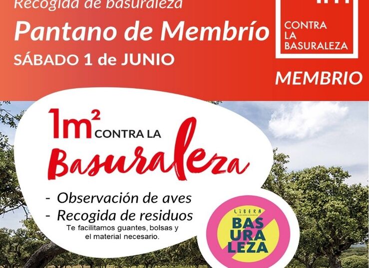 Organizan nueve recogidas de basuraleza en entornos naturales de Extremadura