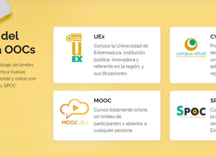 La UEx lanza una nueva plataforma de cursos online abiertos