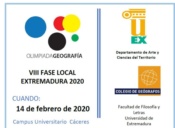 Fase local Olimpiadas de Geografa de Extremadura tendr lugar el 14 de febrero en Cceres
