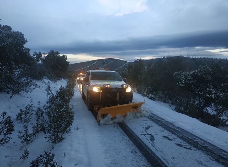 El 112 atiende 90 incidentes por alerta de nieve en Extremadura desde el pasado viernes