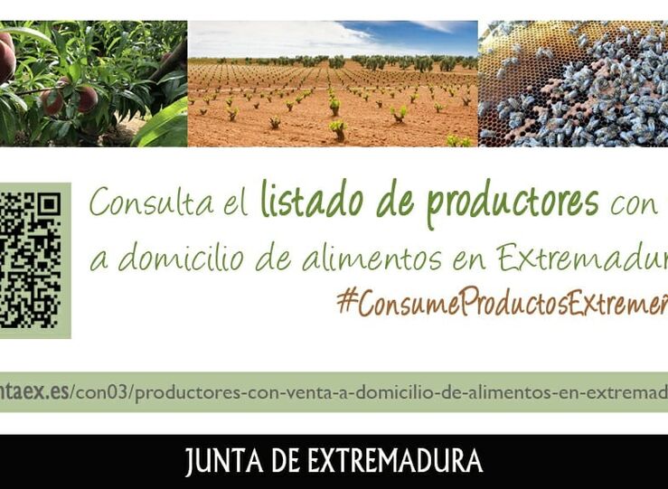 Registrados ya 200 productores de alimentos de Extremadura con venta a domicilio
