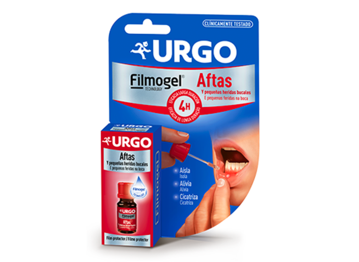 Urgo Aftas Filmogel Alivio y proteccin prolongada para el tratamiento de aftas bucales