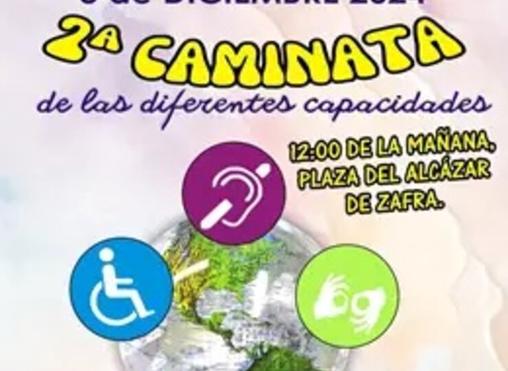 En Zafra la II Caminata de las Diferentes Capacidades apostar por la inclusin