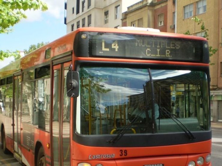 El transporte por autobs urbano creci en Extremadura un 19 durante 2019 