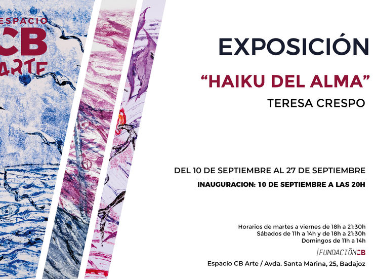 Teresa Crespo inaugurar exposicin en el Espacio CB Arte en Badajoz