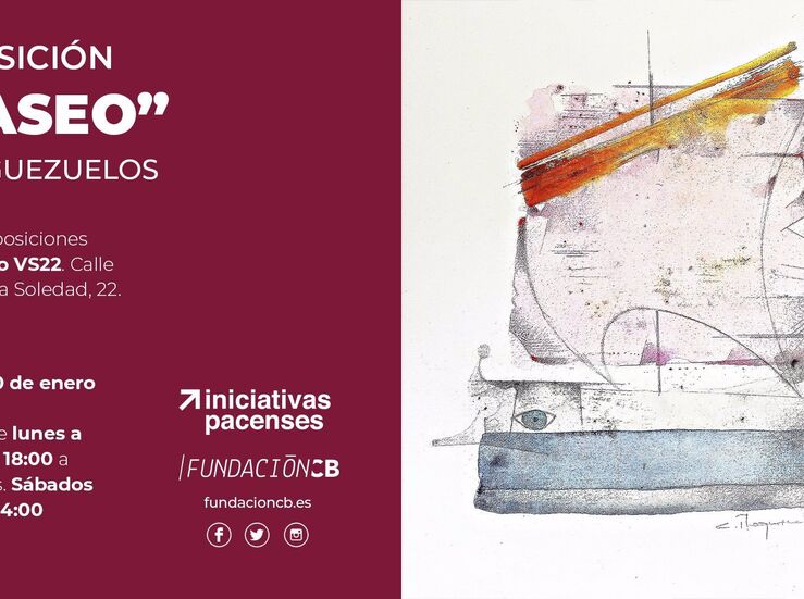 Artista Carlos Pleguezuelos expondr en la sala VS22 de Badajoz la muestra Paseo