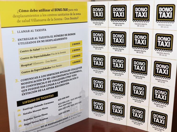 Villanueva de la Serena concede 20 viajes en taxi gratis a mayores con movilidad reducida