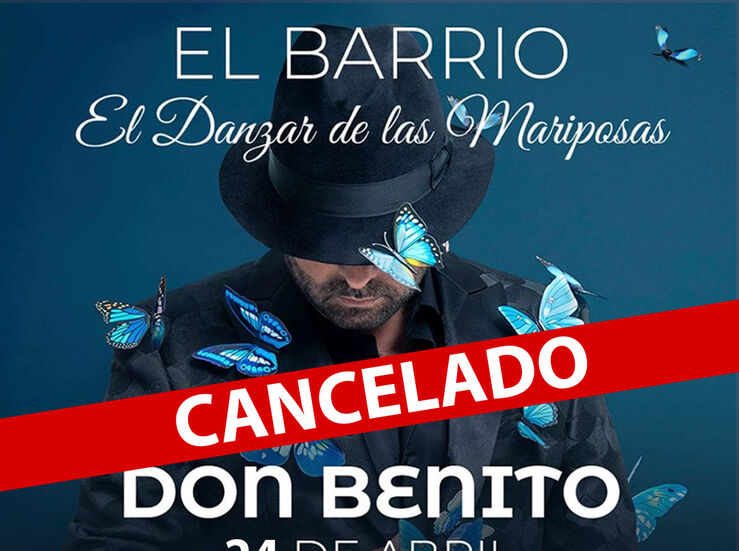 Cancelado el concierto de El Barrio en Don Benito previsto para el 24 de abril