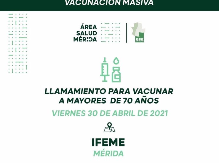 El SES convoca una nueva vacunacin masiva este viernes en Mrida