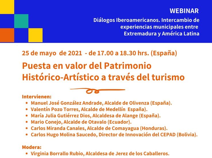 Autoridades de Amrica Latina y Extremadura participan en dos webinar sobre el turismo