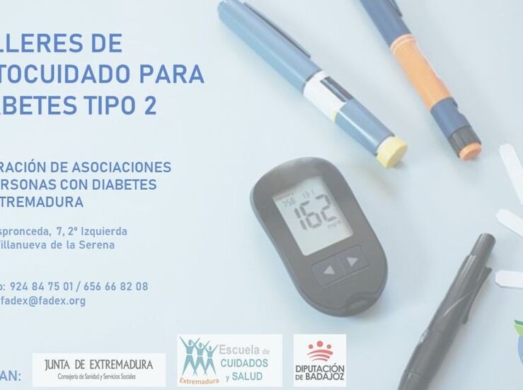 rea de Salud de Mrida organiza cinco talleres de Autocuidados en diabetes tipo 2