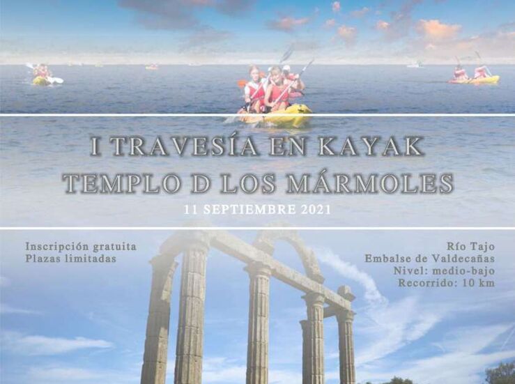 Extremadura acoge I Travesa en kayak Templo de los Mrmoles y Copa Espaa Aguas Abiertas