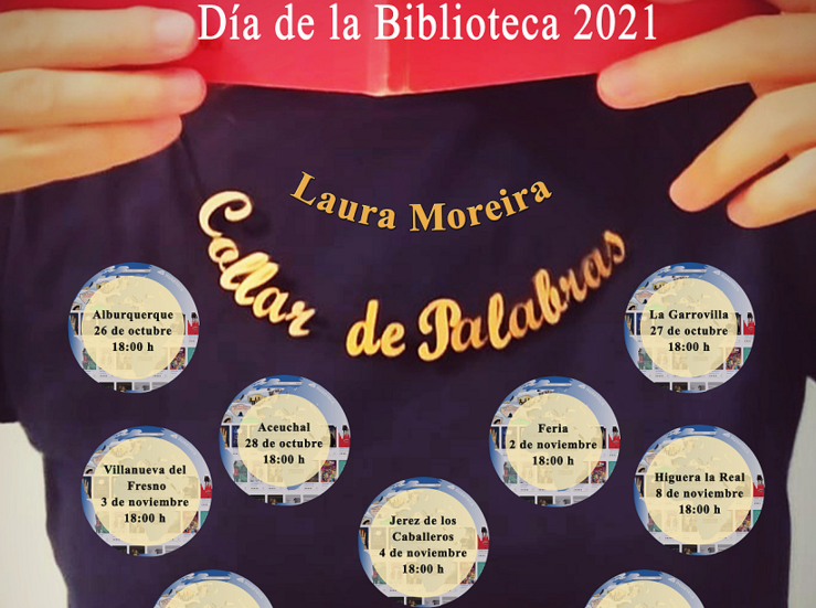Dos Collares Nubeteca para celebrar el Da de la Biblioteca en la provincia de Badajoz