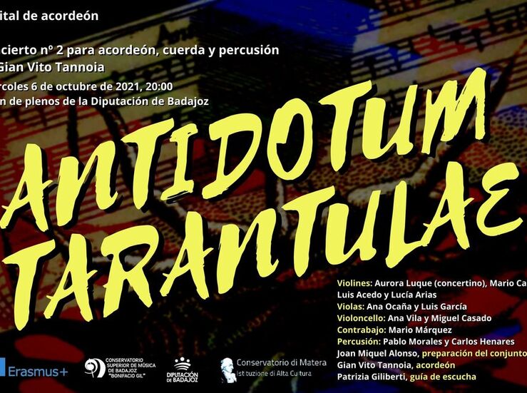 Actividades difusin patrimonio cultural italiano en Conservatorio Superior Msica Badajoz
