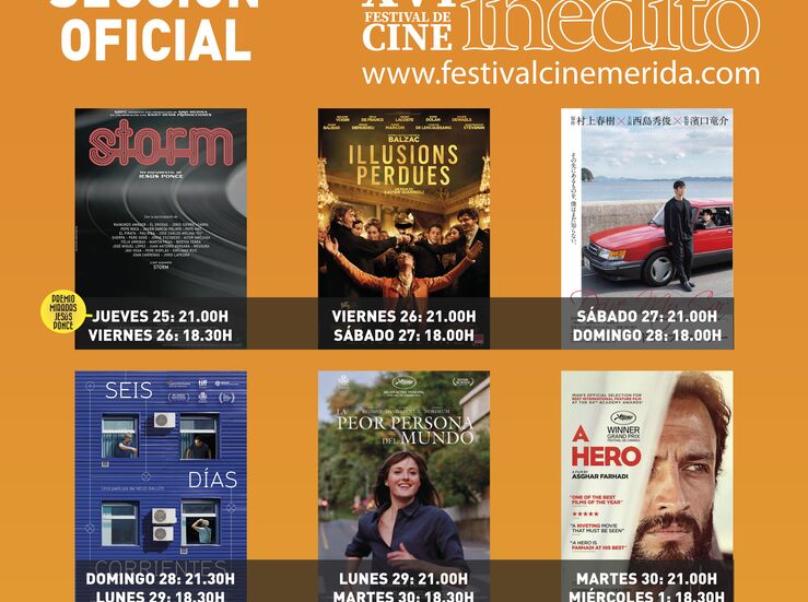 Precio reducido para entradas del XVI Festival de Cine Indito de Mrida 
