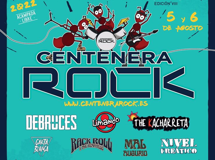 Aldeacentenera celebrar el Festival Centenerarock con actividades gratuitas
