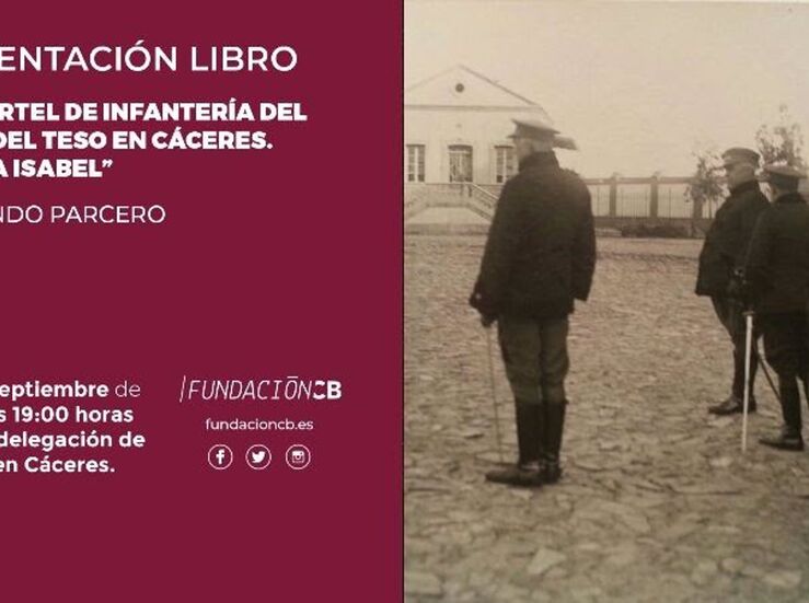 Fernando Parcero presenta en Cceres un libro sobre cuartel infantera del Cerro del Teso