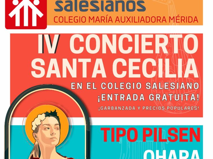 El Colegio Salesiano de Mrida organiza el IV concierto benfico de Santa Cecilia