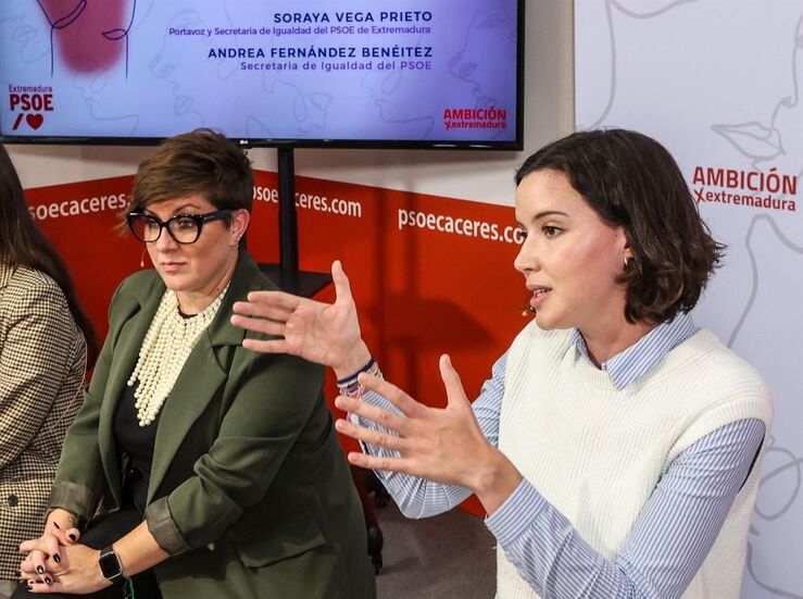 PSOE Extremadura reclama ms compromiso y recursos ante quienes niegan violencia machista