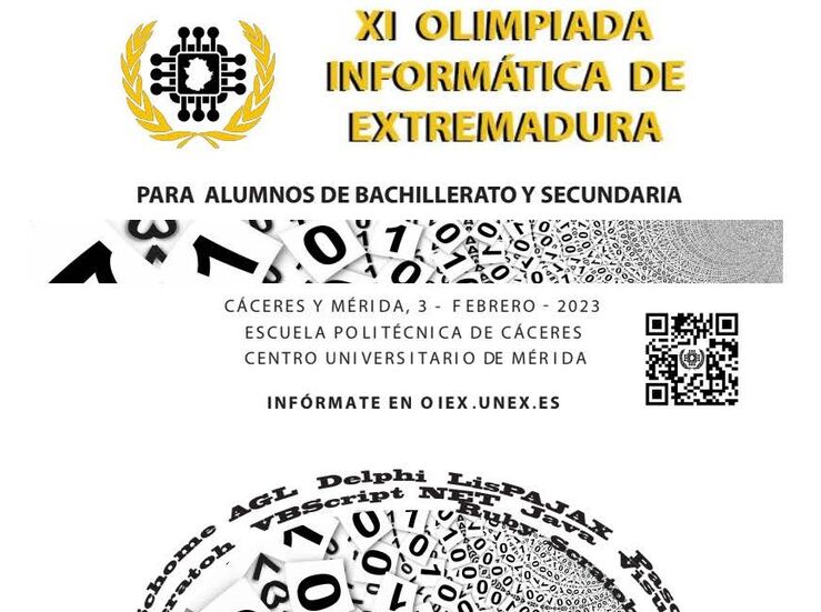 Abierto el plazo de inscripcin para la XI Olimpiada Informtica de Extremadura