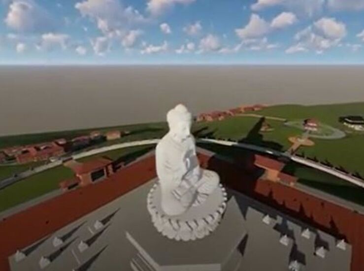 Junta Estatua de 47 metros alto del gran Buda en Cceres no requiere revisin de la ZEPA