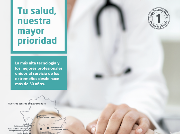 Los hospitales Grupo Quirnsalud en Extremadura los mejores centros privados de la regin