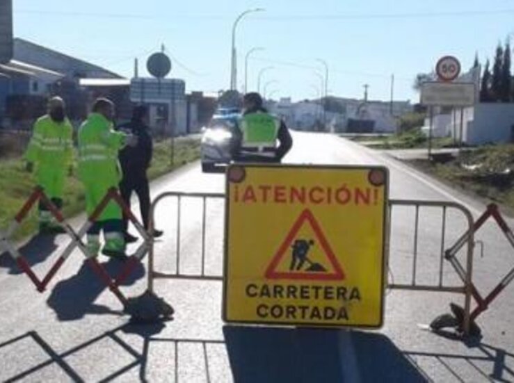 Carretera de Valverde de Llerena a Fuente del Arco permanecer cerrada al trfico