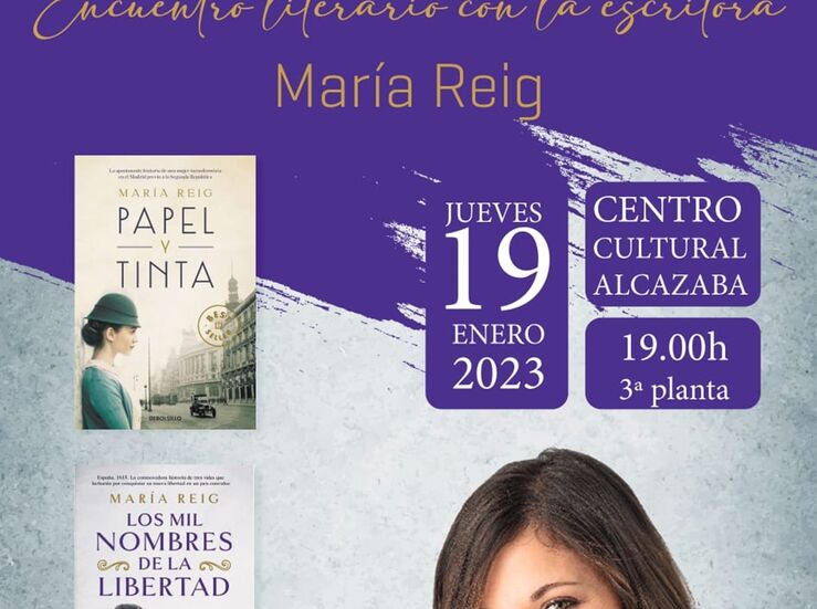 La escritora Mara Reig protagoniza encuentro literario en Biblioteca Municipal de Mrida 