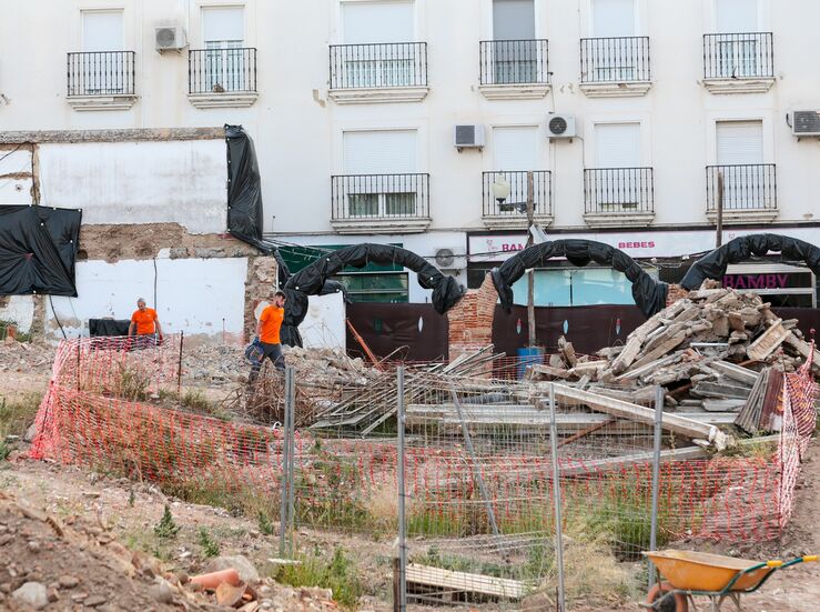 Obras en las Concepcionistas de Mrida se reanudan tras la aparicin restos arqueolgicos