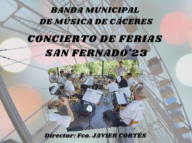 La Banda de Msica de Cceres ofrece un concierto en el Quiosco de la Msica 