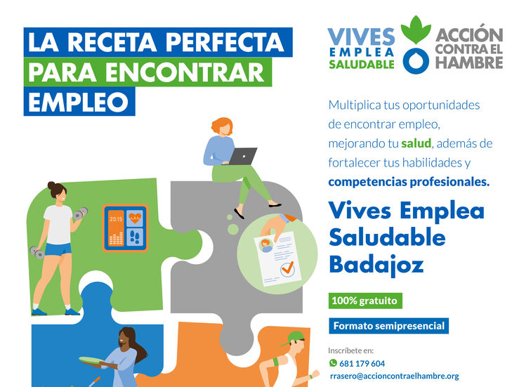 Llega a Badajoz una nueva edicin del programa gratuito Vives Emplea Saludable