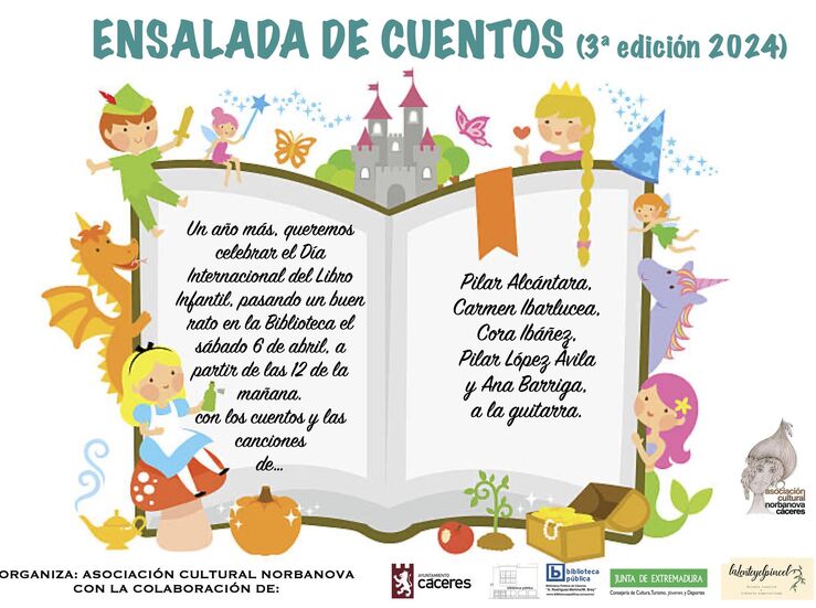 Norbanova de Cceres celebra Da Internacional del Libro Infantil con Ensalada de cuentos