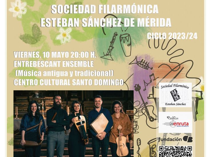 La Sociedad Filarmnica de Mrida programa un concierto de ENTREBESCANT Ensemble