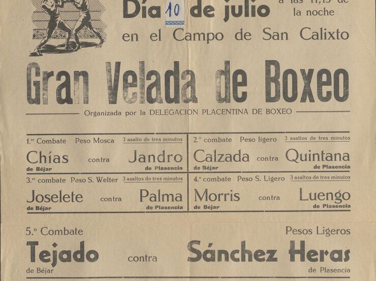 Archivo Histrico Provincial Cceres expone documentos histricos de boxeo y lucha libre